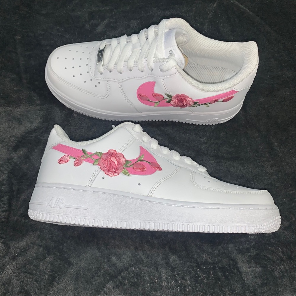 Custom pink rose air force’s - Picture 3 of 5
